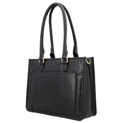 Hide & stitches jura leren schoudertas-Black