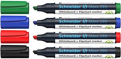 Schneider Schreibgeräte Maxx 293 129394 Whiteboardmarkerset Zwart, Rood, Blauw, Groen 5 stuk(s) Schneider Schreibgeräte Maxx 293 129394 Whiteboardmarkerset Zwart, Rood, Blauw, Groen 5 stuk(s)