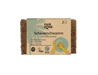 Fairzone Schuurspons - kokos - 2 stuks - thumbnail