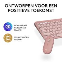 Logitech Pebble 2 Combo toetsenbord Inclusief muis RF-draadloos + Bluetooth QWERTY US International - thumbnail