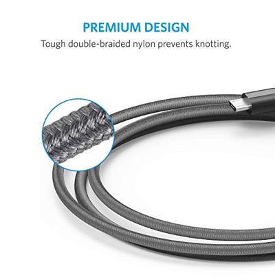 Anker Powerline+ 1,8 m Micro USB-kabel, de kwalitatief hoogwaardige, snellere en duurzamere oplaadkabel voor Samsung, Nexus, LG, Motorola, Android-smartphones en meer (Grijs)