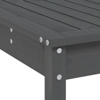 9-delige Tuinbarset massief grenenhout grijs - thumbnail