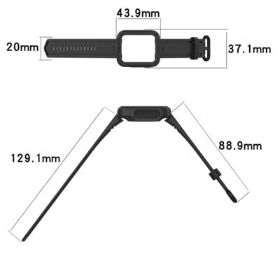 Siliconen sportband met case - Grijs - Xiaomi Redmi Watch 2 (Lite) - thumbnail