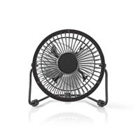 Nedis Tafelventilator | 100 mm | 3 W | 1 Snelheid | Zwart | 1 stuks - FNDK1BK10 FNDK1BK10 - thumbnail