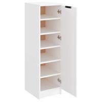 VidaXL Schoenenkast 30x35x100 cm bewerkt hout wit - thumbnail