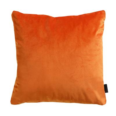 Sierkussen 45x45 Velvet orange piping full