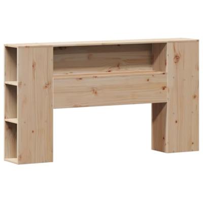 Bed met boekenkast zonder matras massief grenenhout 120x200 cm