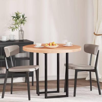 Tafelblad Anders Lichtbruin Ø 90 x 4 cm Massief eikenhout