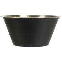 Excellent Houseware Schaal rvs 1950ml zwart - thumbnail