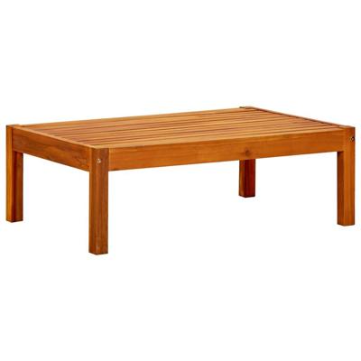 Tuinbank met tafel en voetenbanken massief acaciahout - thumbnail