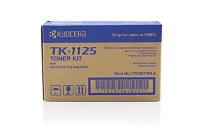 Kyocera Toner TK-1125 Origineel Zwart 2100 bladzijden 1T02M70NL0 Kyocera Toner TK-1125 Origineel Zwart 2100 bladzijden 1T02M70NL0