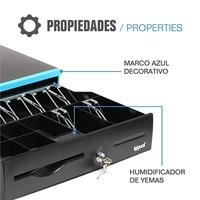 Kassa lade iggual IRON-30B Zwart Zwart/Blauw - thumbnail