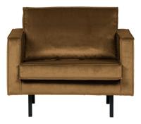 BePureHome Rodeo Fauteuil - Velvet - Honinggeel - thumbnail