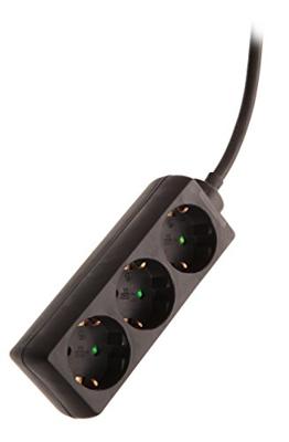 AS Schwabe 13912 Stekkerdoos Zwart Randaarde stekker 1 stuk(s)