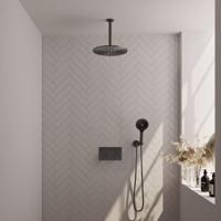 Gunmetal Edition thermostatische regendouche met drukknoppen - SET 60 - thumbnail