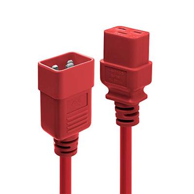 Lindy 30123 1m C20 stekker C19 stekker Zwart, Rood electriciteitssnoer Lindy 30123 1m C20 stekker C19 stekker Zwart, Rood electriciteitssnoer