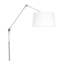 Steinhauer VloerlampGramineus 165cm grijs met linnen witte kap - 9719ST - thumbnail