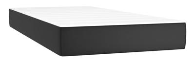 Boxspring met matras kunstleer zwart 180x200 cm - thumbnail