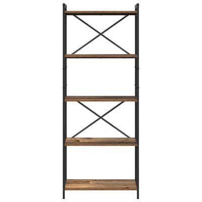 Boekenkast Oud hout 60 x 30 x 153 cm Bewerkt hout