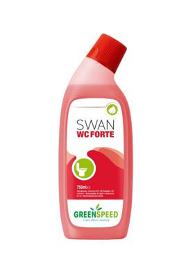 Toiletreiniger greenspeed swan wc forte 750ml rood | 6 stuks Toiletreiniger greenspeed swan wc forte 750ml rood | 6 stuks