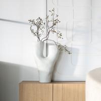 By-Boo Vaas 'Dory' Aardewerk, 52cm hoog - thumbnail