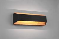 Trio Wand lampArino 35cm zwart met houtbruin - 224819132 - thumbnail