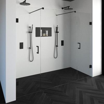 Niscabine XL Compleet Just Creating 240x200 cm 60/120/60 Mat Zwart Sanitop