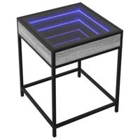 Nachtkastje met Infinity LED 40x40x51 cm grijs sonoma eiken - thumbnail