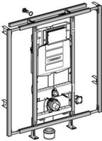 Geberit GIS easy Module voor wand wc Sigma inbouwreservoir 12cm in breedte verstelbaar 90-125cm UP320 442.021.00.5 - thumbnail