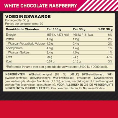 Gold Standard 100% Whey Protein | Optimum Nutrition | 896g
