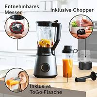 Bosch Haushalt VitaPower Serie 4 Blender 1200 W Zilver, Zwart - thumbnail