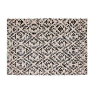 Tapijt Atmosphera Zwart Beige Katoen Multicolour 60 x 90 cm