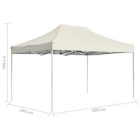 Partytent professioneel inklapbaar 4,5x3 m aluminium crme - thumbnail