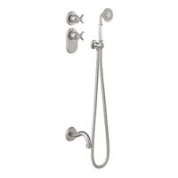 Badkraan Tres Clasic Thermostatisch Inbouw Incl. Handdouche RVS Tres - thumbnail