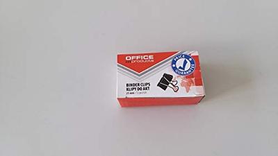 OFFICE products foldbackclip, zwart, 25 mm, doos van 12 stuks