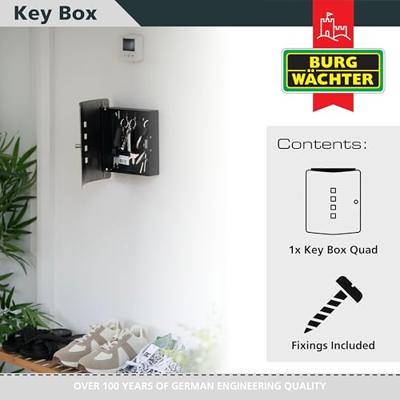 BURG-WÄCHTER Sleutelkast QUAD 6204/10 Ni - thumbnail