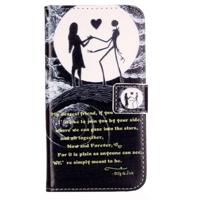 Huawei Y6 Pro horizontaal 3D Paartje met maan patroon PU leren Flip Hoesje met houder en opbergruimte voor pinpassen & geld - thumbnail
