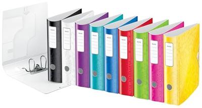 Leitz Ordner 1106 Active WOW DIN A4 Rugbreedte: 82 mm IJsblauw (metallic) 2 beugels 1106-00-36 - thumbnail