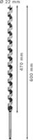 Bosch Accessoires Houtslangenboor, zeskant 22 x 470 x 600 mm, d 11,1 mm 1st - 2608585722 - thumbnail