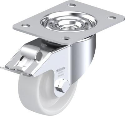 Blickle LK-PO 100KA-3-FI Zwenkwiel met rem Wieldiameter: 100 mm Draagvermogen (max.): 280 kg 1 stuk(s) Blickle LK-PO 100KA-3-FI Zwenkwiel met rem Wieldiameter: 100 mm Draagvermogen (max.): 280 kg 1 stuk(s)