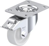 Blickle LK-PO 100KA-3-FI Zwenkwiel met rem Wieldiameter: 100 mm Draagvermogen (max.): 280 kg 1 stuk(s) - thumbnail