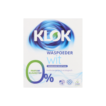 Klok Eco Waspoeder Wit