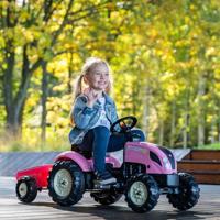 Falk Tractor Country Farmer Set Pink 2+ - thumbnail