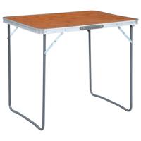 VidaXL Campingtafel inklapbaar met metalen frame 80x60 cm - thumbnail