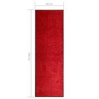 Deurmat wasbaar 60x180 cm rood - thumbnail