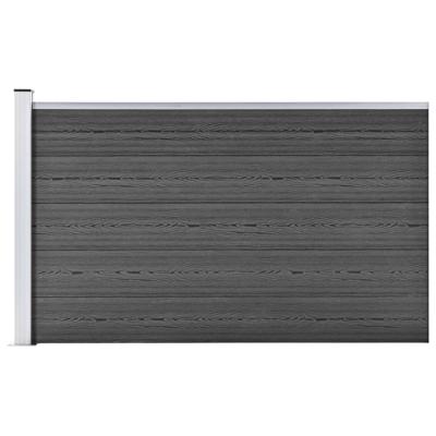 VidaXL Schuttingpaneel 175x105 cm hkc zwart