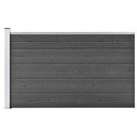 VidaXL Schuttingpaneel 175x105 cm hkc zwart - thumbnail