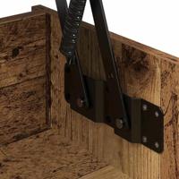 Salontafel Oud Hout 80 x 50,5 x 41,5 cm Bewerkt hout - thumbnail