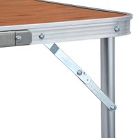 VidaXL Campingtafel inklapbaar 180x60 cm aluminium - thumbnail