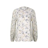 Tom Tailor Denim top met all over print en ruches ecru - thumbnail